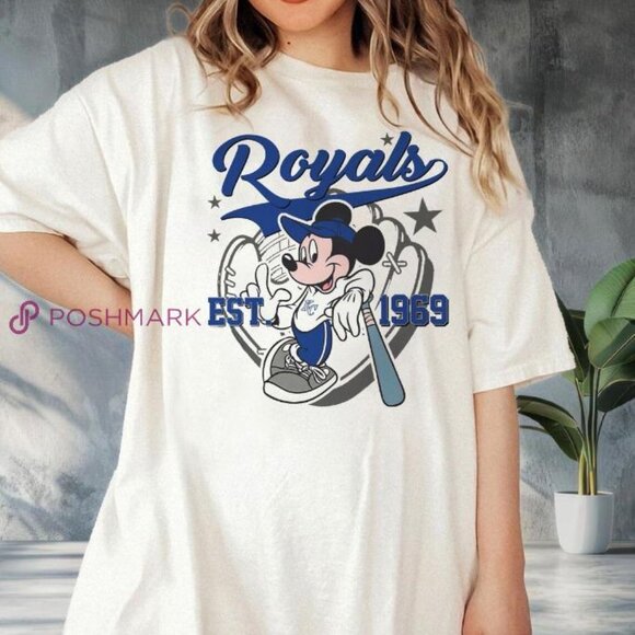Baseball Mickey Kansas City Royals, Mickey Baseball shirt Year can be changed - Picture 1 of 2